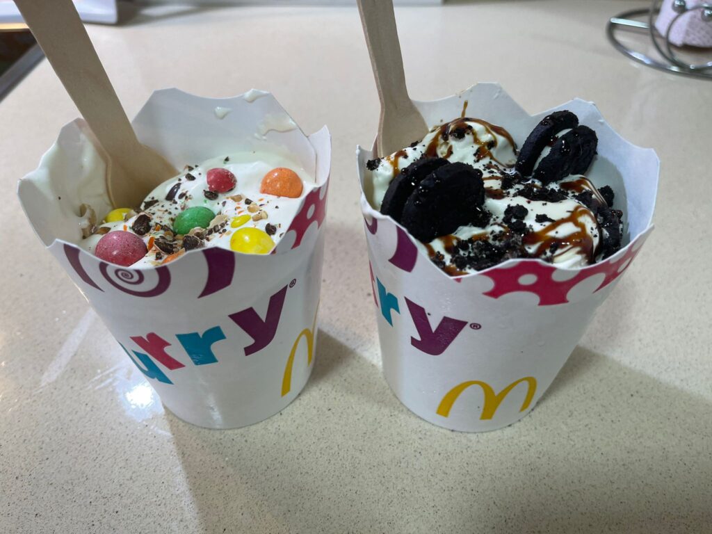 McFlurry casero de Oreo y M&M